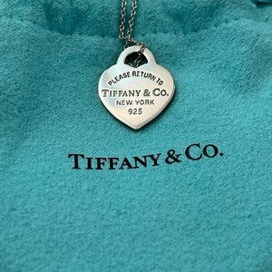Tiffany & Co. Silver Heart Pendant Necklace